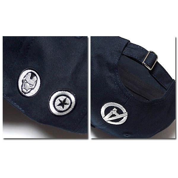 MARVEL マーベル アベンジャーズ ストリートキャップ メンズ ベースボールキャップ 刺繍 ロゴ ダンス ベントブリム ネイビー | MARVEL | 06