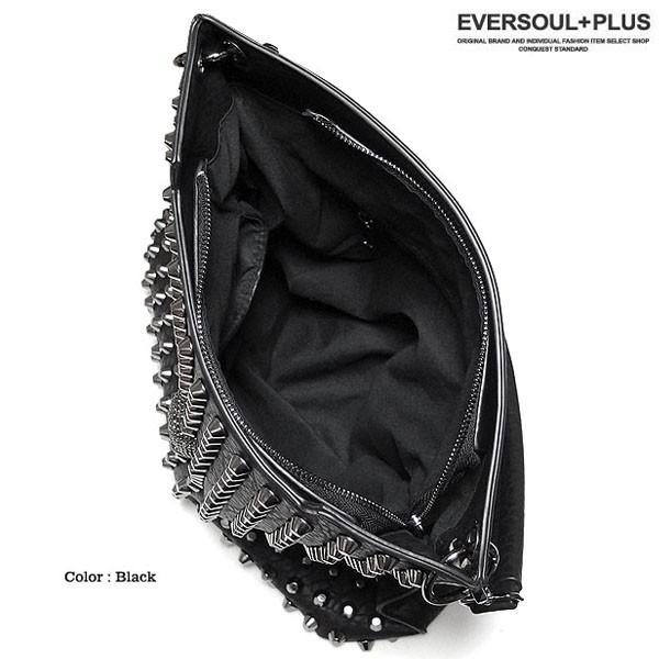 ハンドバッグ レディース メンズ ユニセックス スタッズ スカル フェイクレザー 2WAY ショルダーバッグ ブラック 黒 ビジュアル系 原宿系 ゴシック |  | 04