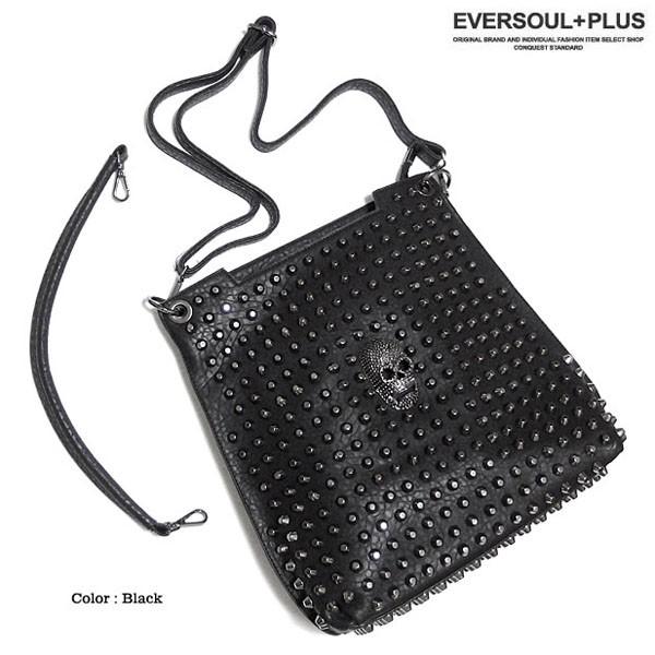 ハンドバッグ レディース メンズ ユニセックス スタッズ スカル フェイクレザー 2WAY ショルダーバッグ ブラック 黒 ビジュアル系 原宿系 ゴシック |  | 06