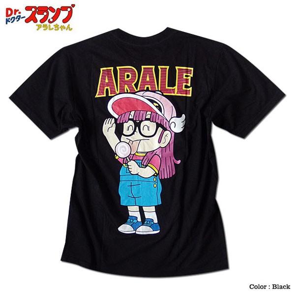 ドクタースランプ アラレちゃん Ｔシャツ メンズ プリント アニメ 半袖 ブラック 黒 キャラクター 可愛い 原宿系 OTAKU あられちゃん |  | 02
