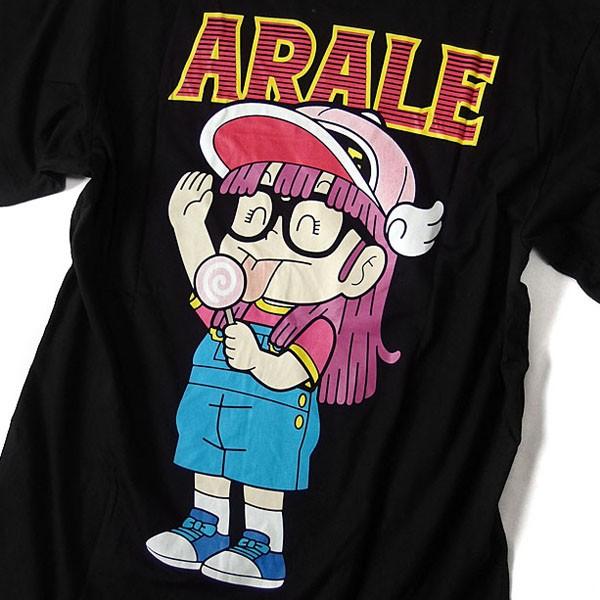 ドクタースランプ アラレちゃん Ｔシャツ メンズ プリント アニメ 半袖 ブラック 黒 キャラクター 可愛い 原宿系 OTAKU あられちゃん |  | 05