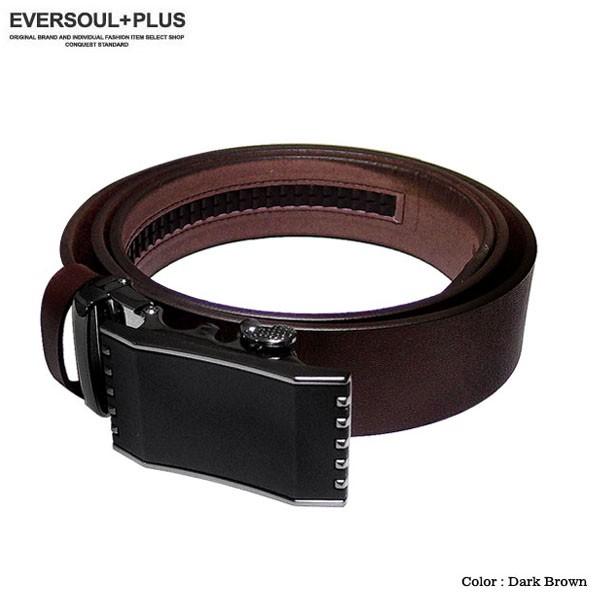 ベルト 本革 レザー メンズ 革 オートロック メンズベルト シンプル おしゃれ ビジネス カジュアル ブラック 黒 ブラウン Eplus910 Eversoul Plus メンズファッション 通販 Yahoo ショッピング