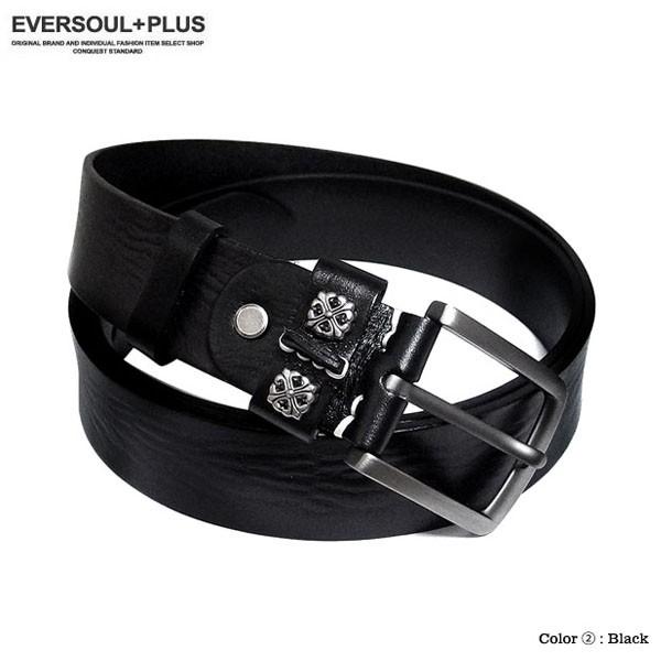 EVERSOUL ベルト 本革 レザー メンズ 革 メンズベルト ボタン おしゃれ ビター系 カジュアル ブラック 黒 ブラウン |  | 05