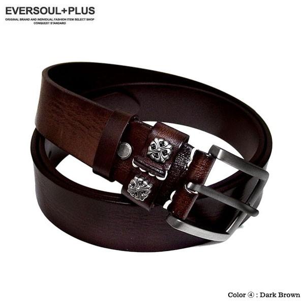 EVERSOUL ベルト 本革 レザー メンズ 革 メンズベルト ボタン おしゃれ ビター系 カジュアル ブラック 黒 ブラウン |  | 07