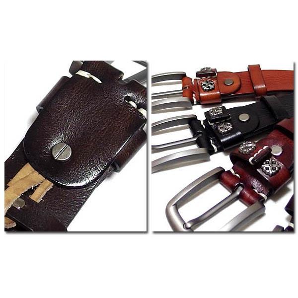 EVERSOUL ベルト 本革 レザー メンズ 革 メンズベルト ボタン おしゃれ ビター系 カジュアル ブラック 黒 ブラウン |  | 13