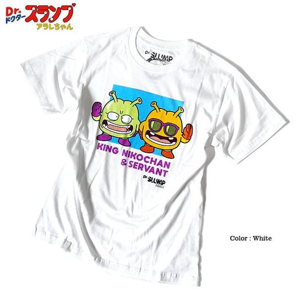 ドクタースランプ アラレちゃん ニコチャン大王 Ｔシャツ メンズ プリント アニメ 半袖 ホワイト 白 キャラクター 可愛い 原宿系 OTAKU |  | 03