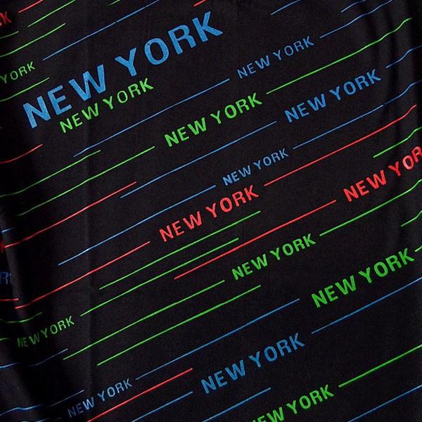 ショートパンツ ハーフパンツ メンズ ブラック 黒 コットン 派手 NEWYORK ロゴ プリント セットアップ対応 ストリート ダンス 衣装 HIPHOP 総柄 | ブランド登録なし | 07