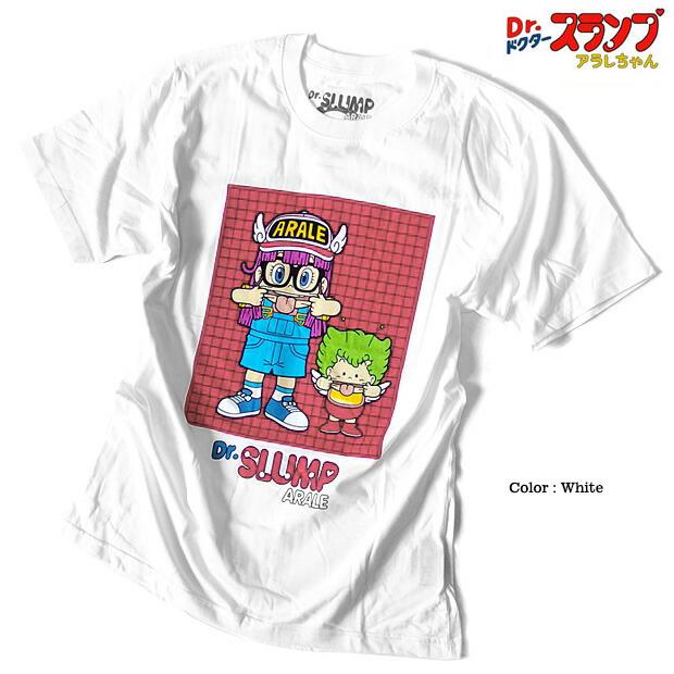 ドクタースランプ アラレちゃん Ｔシャツ メンズ ガッちゃん レディース アニメ 半袖 ホワイト 白 キャラクター グッズ 可愛い 原宿系 OTAKU あられちゃん｜eversoul｜05