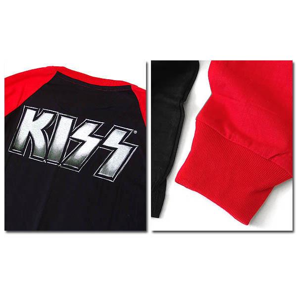 KISS キッス ロンT ラグラン 長袖 Tシャツ メンズ ラグラン KISS キッス ロンT ラグラン 長袖 Tシャツ メンズ ラグラン