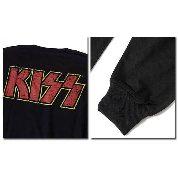 KISS ロンTシャツ Lサイズ 黒 KISS キッス ロングスリーブ Tシャツ キス ステージ ロンT END