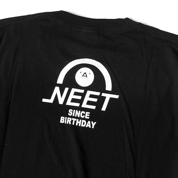 Tシャツ 半袖 おもしろTシャツ NEET 自宅警備員 ネタT ペアルック 誕生