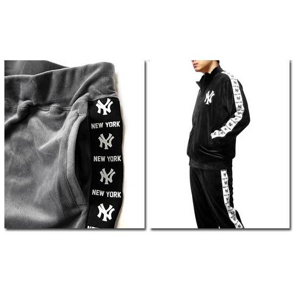 ベロア スウェットパンツ メンズ 秋 冬 ニューヨークヤンキース Ny ロゴ テープ ライン マジェスティック ダンス 衣装 ジャージ Maj040 Eversoul Plus Version Y 通販 Yahoo ショッピング