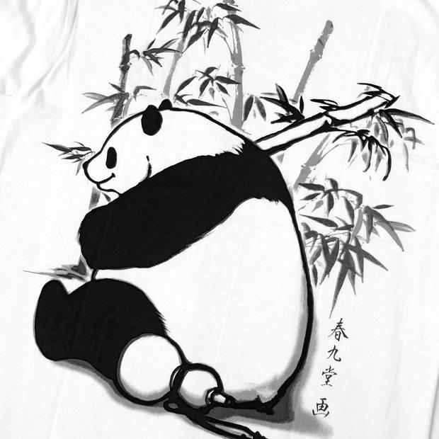パンダ Tシャツ ロンt 長袖 キングサイズ 大きいサイズ ビッグサイズ 水墨画 ロゴ 和柄 イラスト プリント かわいい 大福熊猫 3l 4l 5l Panda003 Eversoul Plus Version Y 通販 Yahoo ショッピング