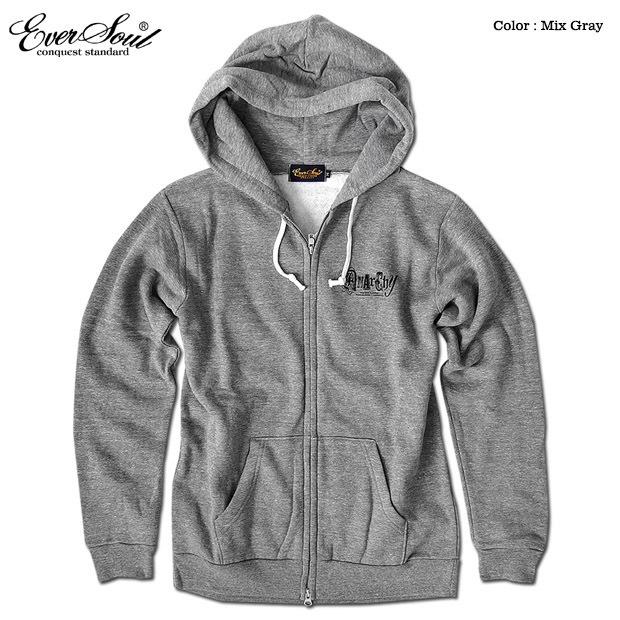 NOAH ジップパーカー グレー フード付き プリント グレー NOAH フード付きパーカー Sサイズ グレー 中古・古着通販】Noah (ノア