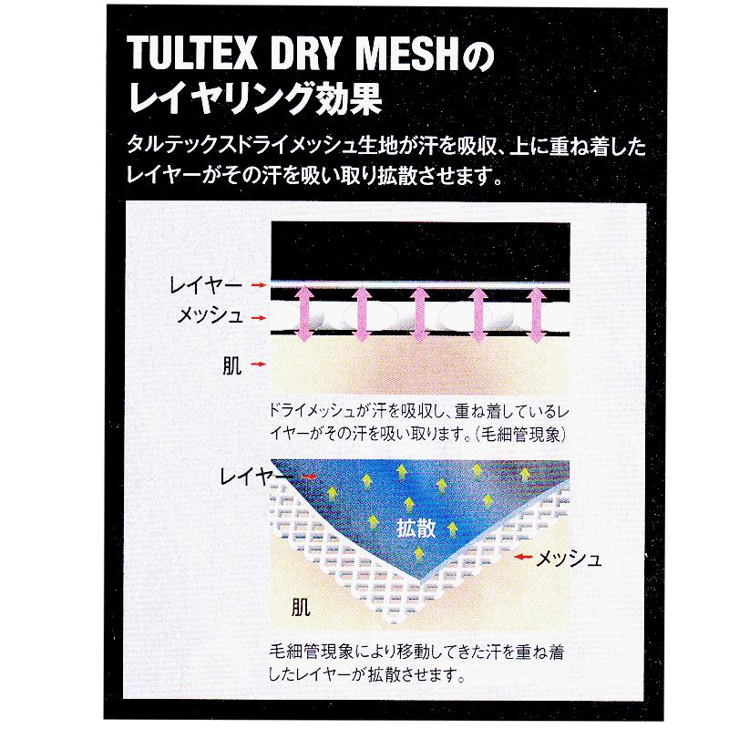 TULTEX（タルテックス） 汗対策 ドライ メッシュ Tシャツ メンズ 汗