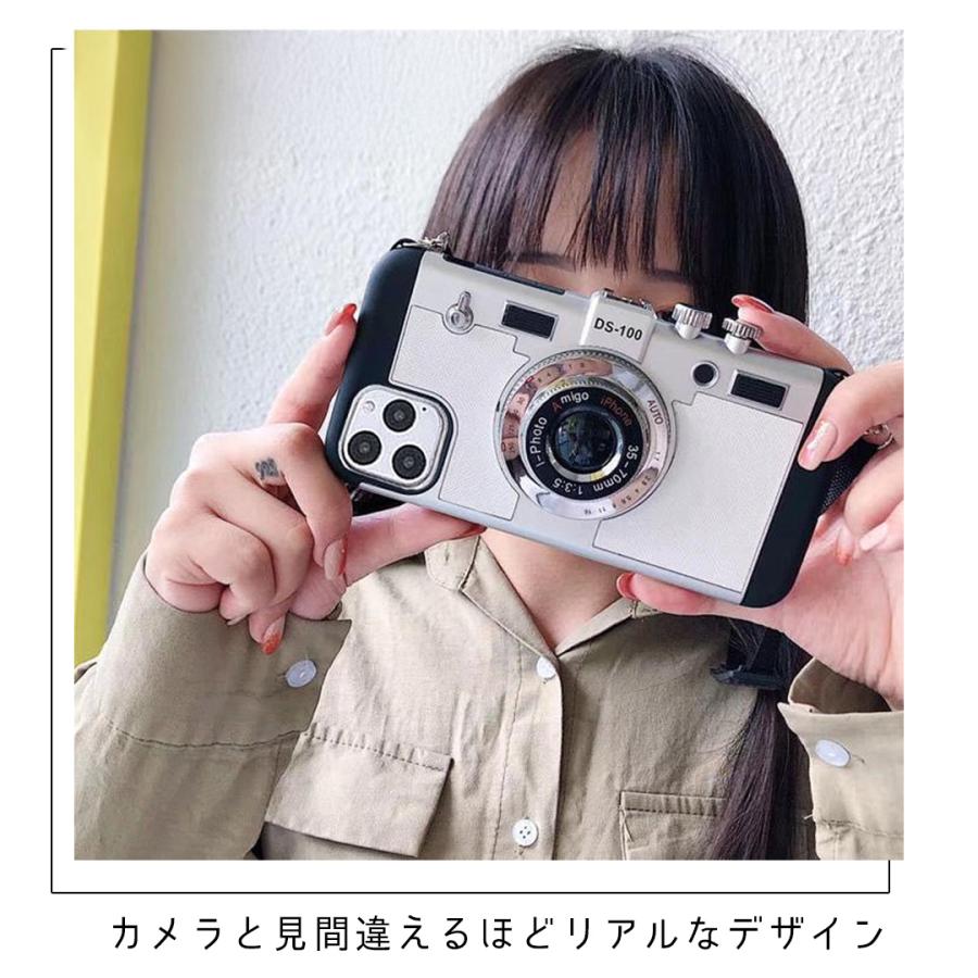 カメラ型 iPhone ケース iPhone17 カメラケース se iPhoneケース iPhone16 iPhone14 iPhoneSE ストラップ付 かわいい 韓国 人気 おすすめ 流行り 女子 |  | 04