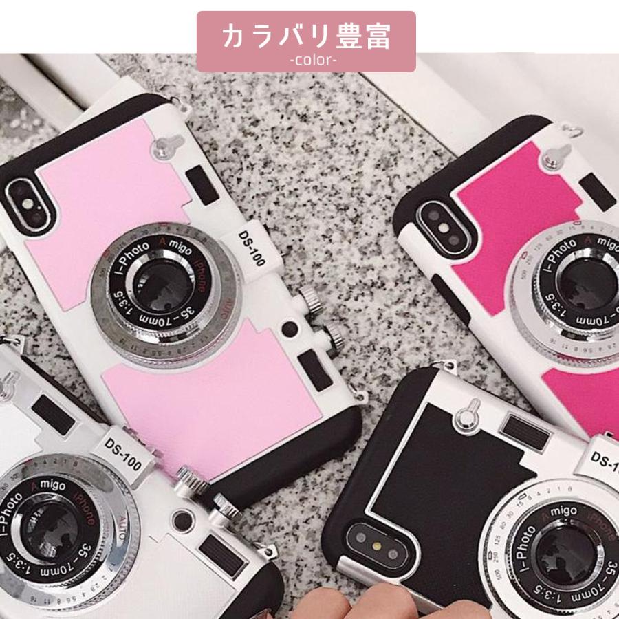 カメラ型 iPhone ケース iPhone17 カメラケース se iPhoneケース iPhone16 iPhone14 iPhoneSE ストラップ付 かわいい 韓国 人気 おすすめ 流行り 女子 |  | 08