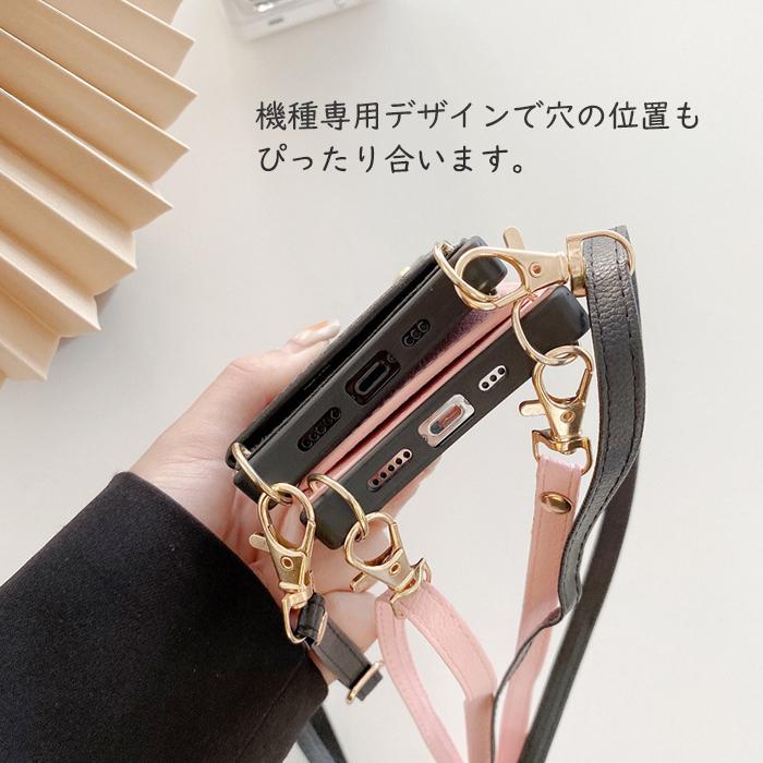 iPhone15 多機種対応 ショルダー ケース カード収納 iPhone15Plus