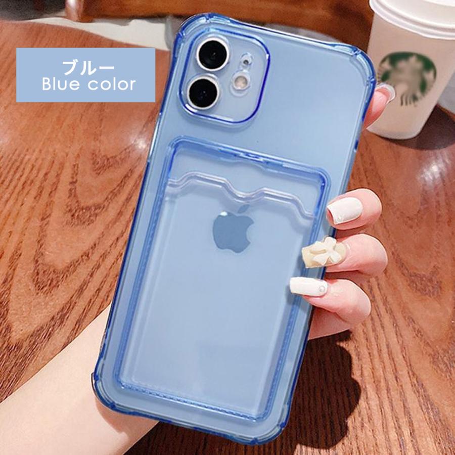 iPhone17e ケース カード カード収納 クリア 耐衝撃 クリアケース