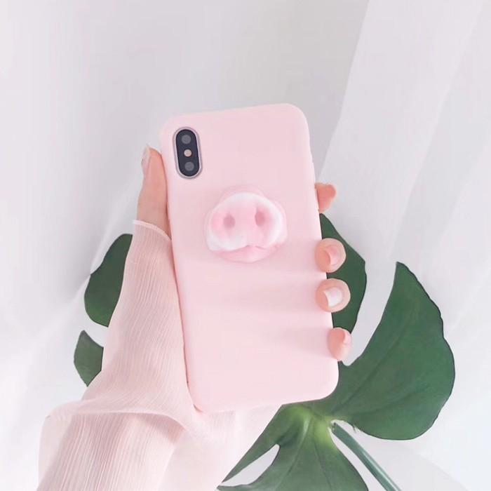 iPhoneケース ぶた っぱな ソフト 豚 鼻 面白い iPhoneSE2 iPhoneX