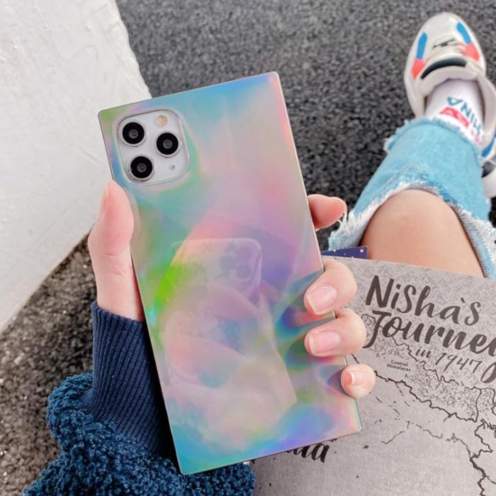 iPhone13 iPhoneケース オーロラ スクエア 多機種対応 mini Pro ProMax iPhone12 iPhone11 SE2 透明 クリア 韓国 SNS クリアケース ソフト |  | 08