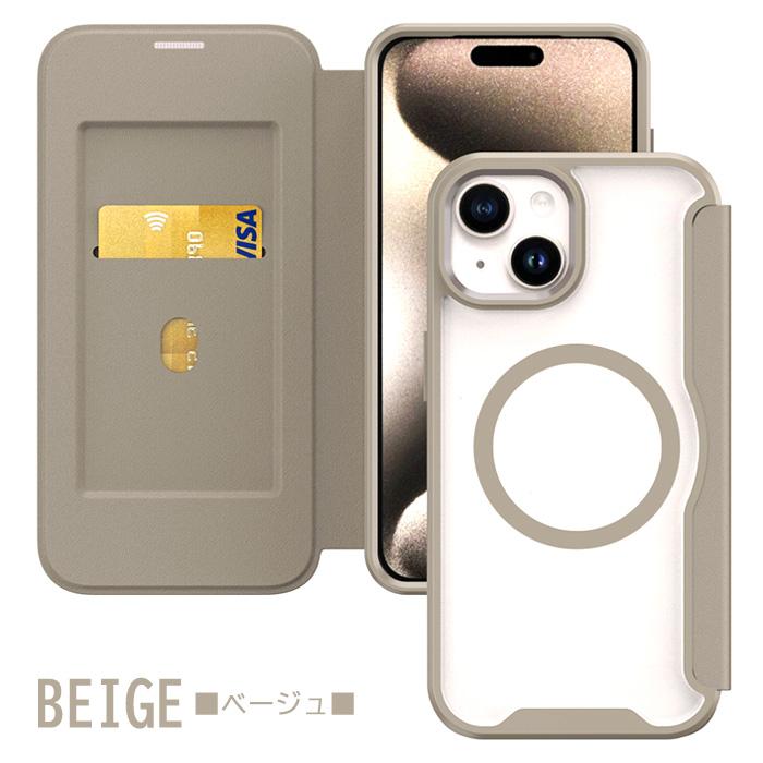 iPhone16 MagSafe対応 スマホケース 手帳型 クリアケース カード収納 多機種対応 iPhone16Pro iPhone15 iPhone14 iPhone13 iPhone12 スタンド マグネット |  | 14