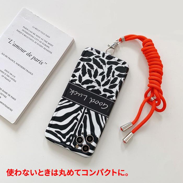 iPhone ストラップホルダー  スマホケース クリア 多機種対応 ショルダー iPhoneケース 携帯ストラップ 肩掛け 首掛け ストラップ |  | 10