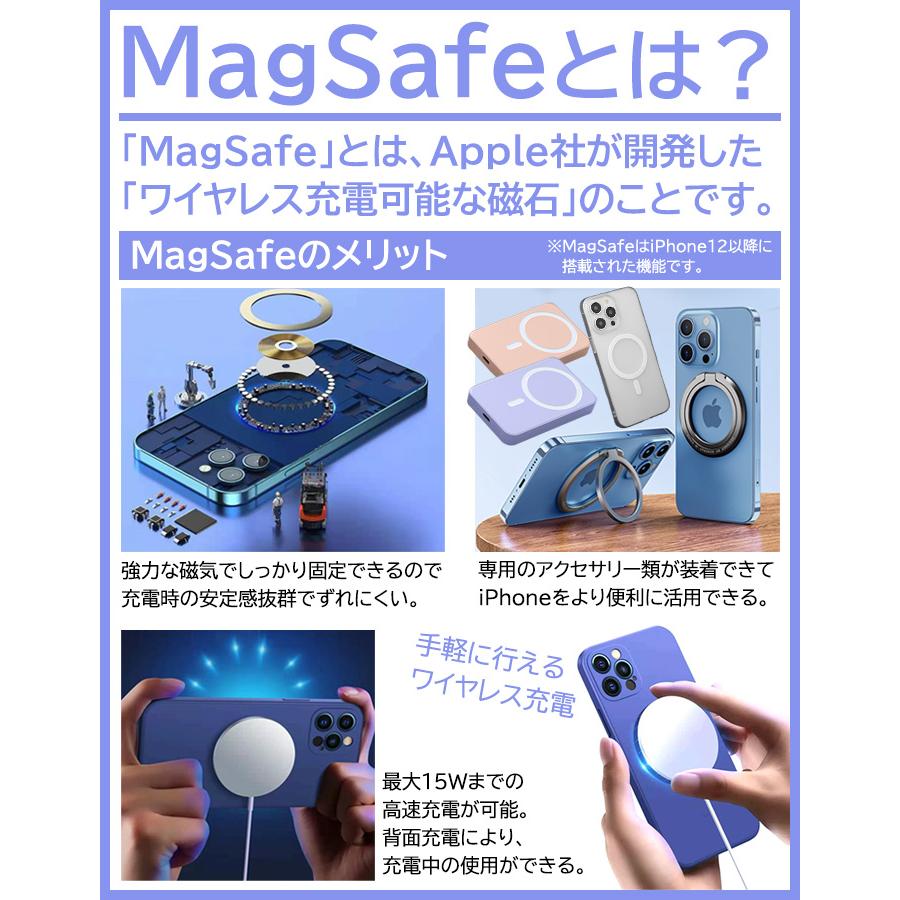 モバイルバッテリー 軽量 大容量 急速充電 小型 iPhone magsafe
