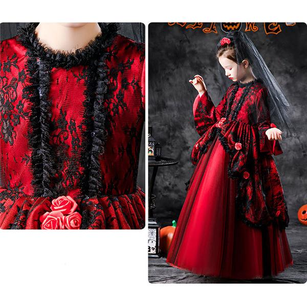 ドレス ロングドレス ハロウィン コスプレ キッズ 子供 女の子