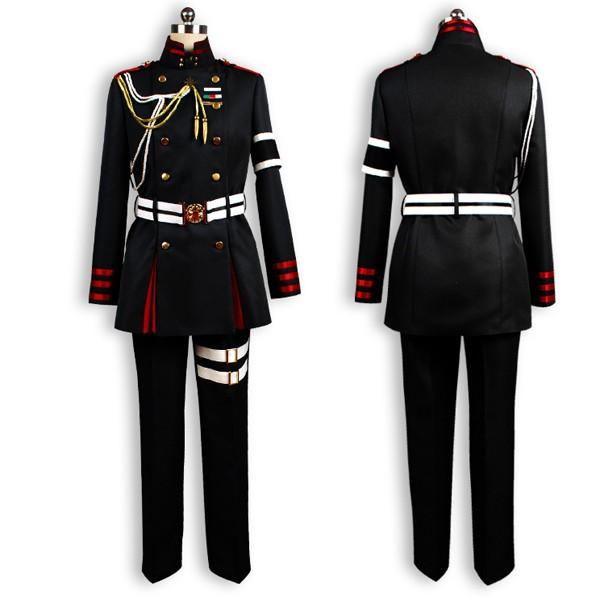 一瀬グレン 終わりのセラフ コスプレ衣装 終わりのセラフ コスチューム 一瀬グレン コスプレ 衣装 軍服 制服 ウィッグ 靴 追加可能_2