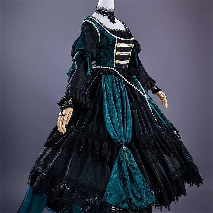 黒執事 サリヴァン 緑の魔女 コスプレ フルセット ウィッグ 衣装 ドレス Amazon.co.jp: [エアーズCOS] コスプレ衣装 黒執事 ジークリンデ