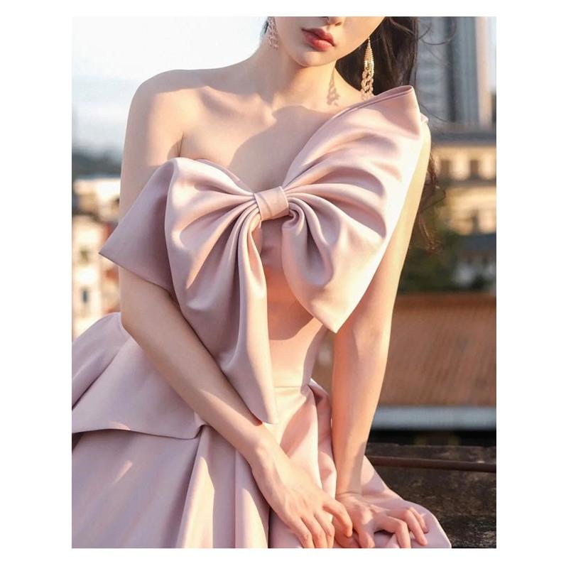 パーティードレス ドレス ロング サテン Aライン スレンダー  オフショルダー レース 結婚式 大人 ピアノ 発表会 演奏会 パーティードレス ドレス ロング サテン オフショルダー 結婚式 大人