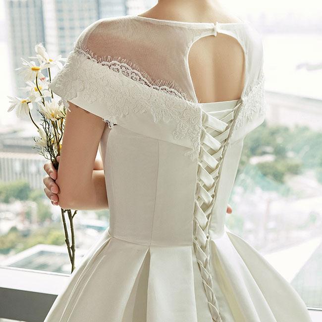 ウェディングドレス プリンセスドレス Aライン オフショルダー