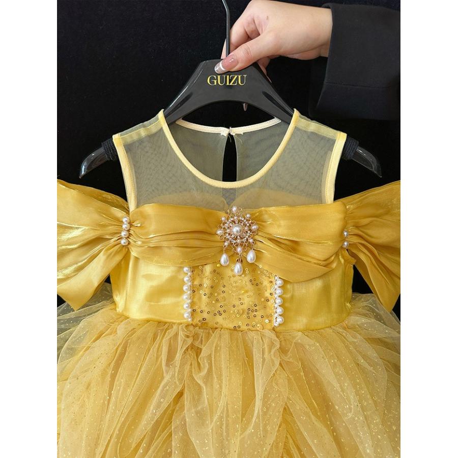 キッズ ドレス 子供 発表会 結婚式 100 110 120 130 140cm ロング