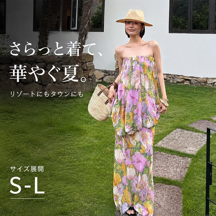 ワンピース 夏 レディース ベアトップワンピース チューブトップ