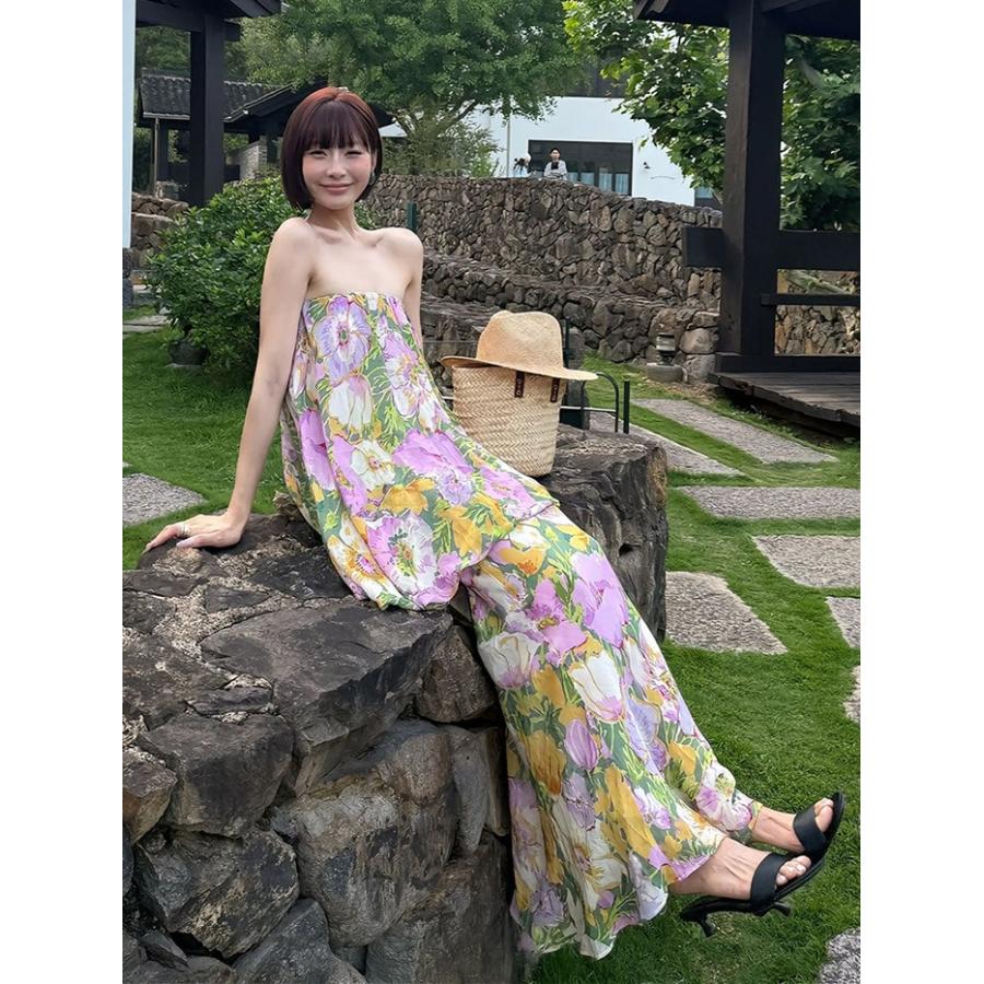 ワンピース 夏 レディース ベアトップワンピース チューブトップ