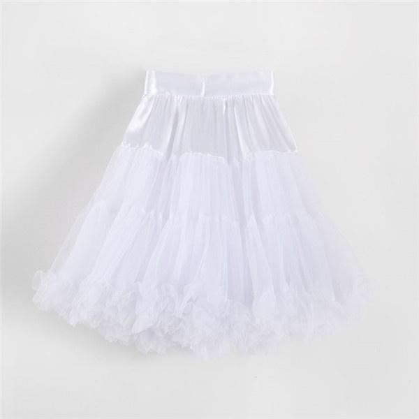 パニエ ペチコート チュチュスカートパニエ フリル ホワイト ロリータ風 フリーサイズ ふんわり綺麗なドレス  Aライン イベント用 文化祭 |  | 05