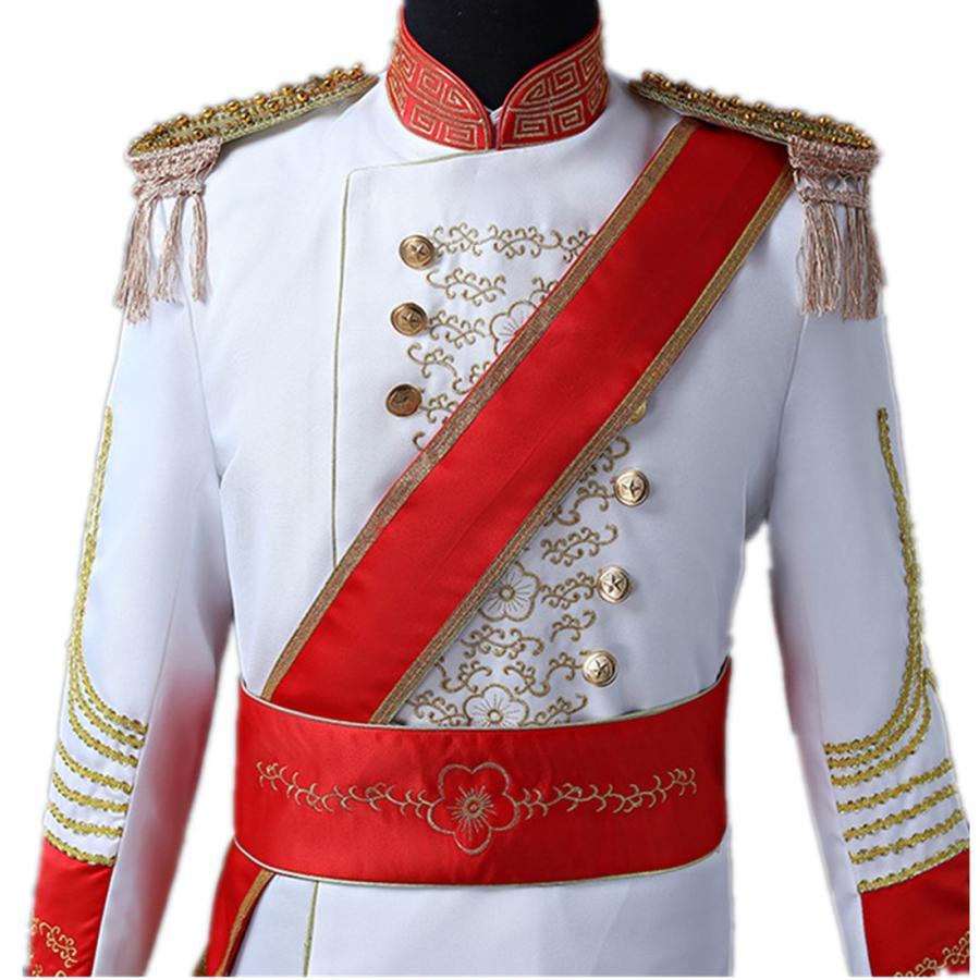 XS/S/M/L/XL 公爵 宮廷服 男性用スーツ 4点セット 皇室 王子 コスプレ