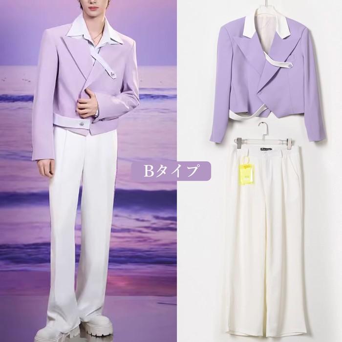 演出服 ステージ衣装 ジャケット メンズ 韓国アイドル風 アイドル コスプレ衣装 カラフルスーツ コスチューム 男性用 コスプレ 仮装 ダンスウエア |  | 02