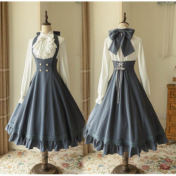 ホルターネック ジャンパースカート ワンピース ロリータ 文化祭 学園