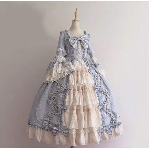 favorite ドレス ロリータ 姫 大きいサイズ 人気 完売 コスプレ 仮装 ロリータ ワンピース コスプレ リボン 姫袖 lolita衣装 仮装 衣装