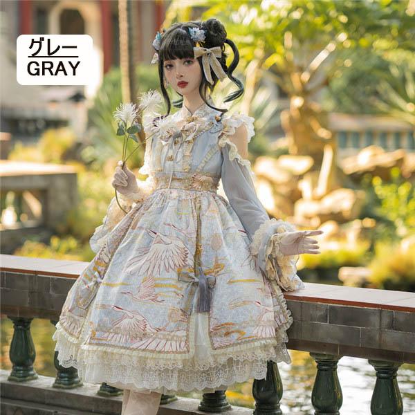 ロリータ 中華風 チャイナ キョンシー ゾンビ コスチューム チャイナ服