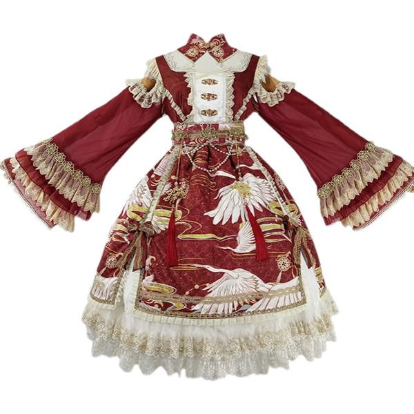 ロリータ 中華風 チャイナ キョンシー ゾンビ コスチューム チャイナ服