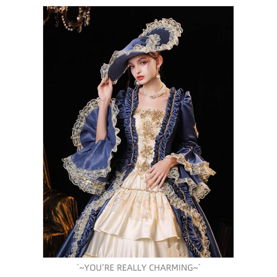 貴族ドレス ステージ衣装 お姫様ドレス 舞台衣装 オペラ声楽 中世貴族