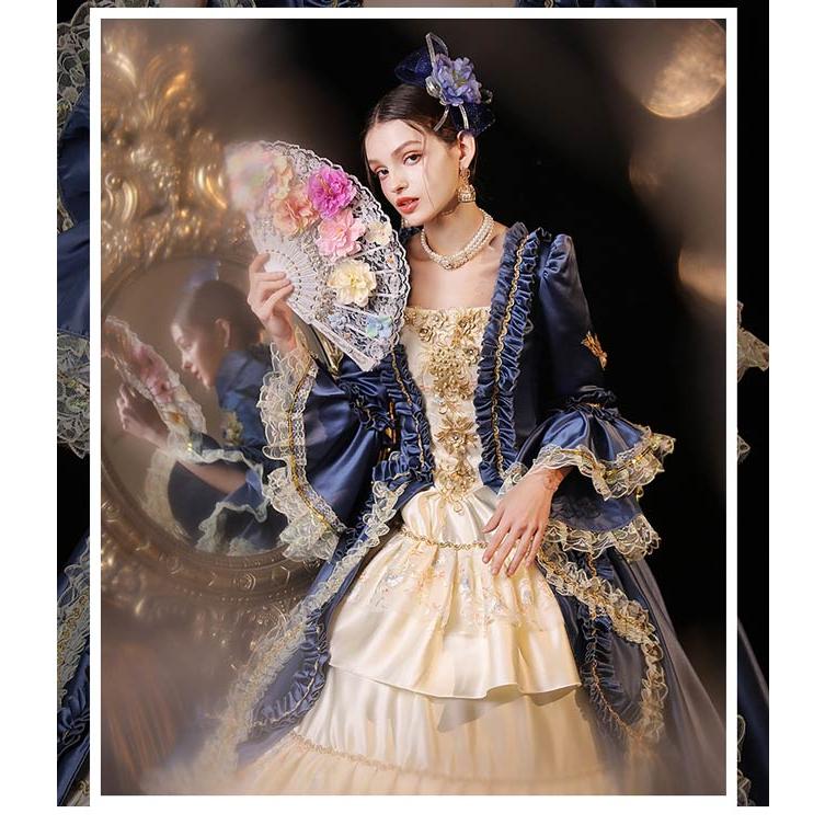 貴族ドレス ステージ衣装 お姫様ドレス 舞台衣装 オペラ声楽 中世貴族