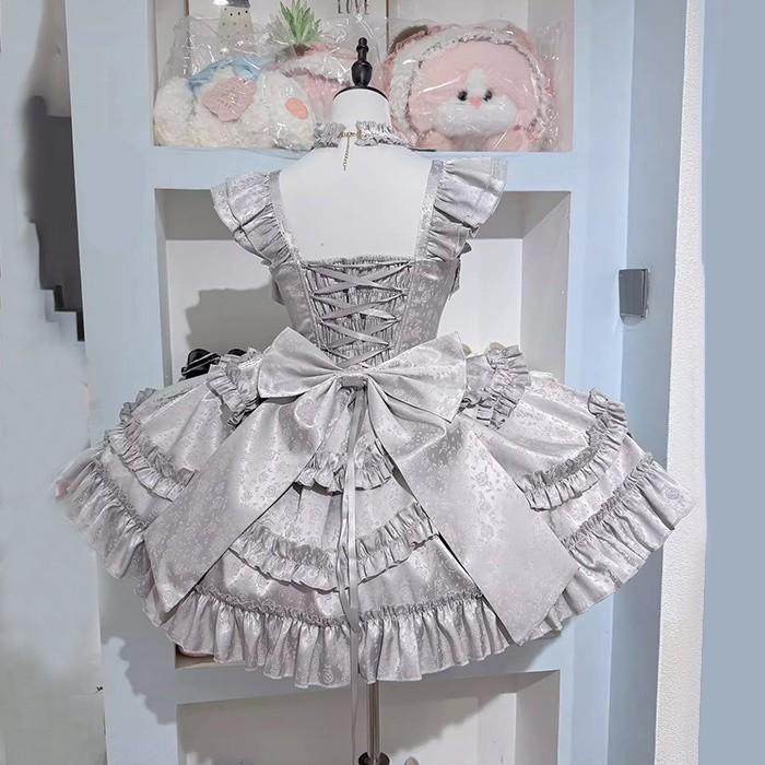 新作 量産型 ワンピース 地雷系 ゆめかわいい ロリータ ドレス ミニ丈