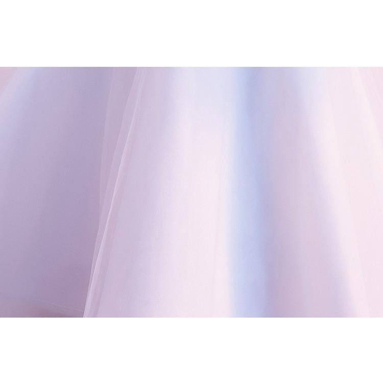 XS/S/M/L/XL/2XL/3XL ブライズメイド ドレス フィッシュテール ハイネック チャイナ襟 ホワイト 袖あり 五分袖 結婚式 花嫁 コンサート_5