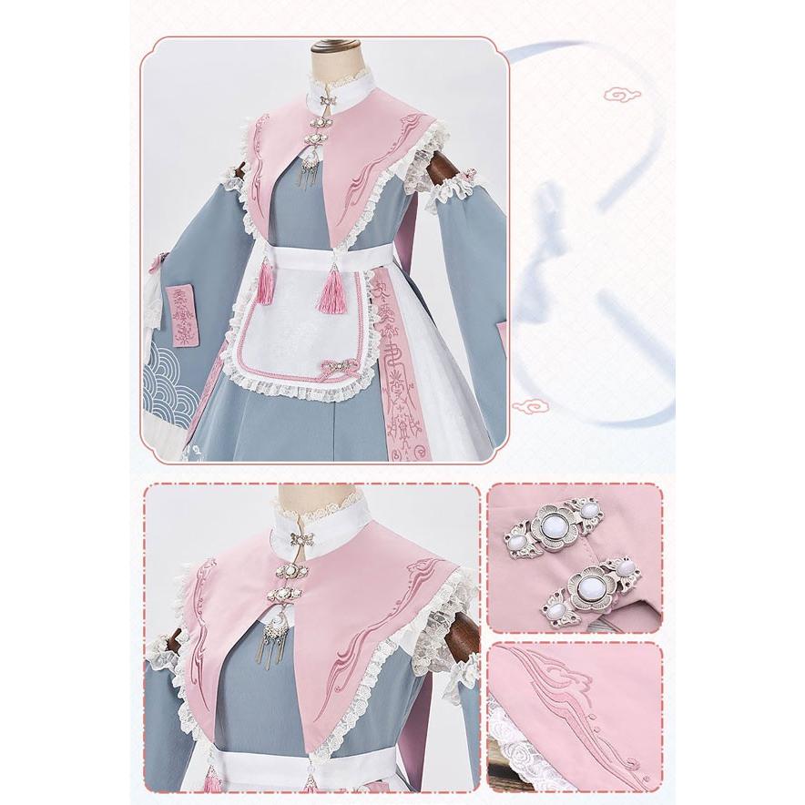 ロリータ ワンピース 中華風 キョンシー風 メイド服 ショート丈 レディース ハロウィン 仮装 コスプレ 衣装 ゴスロリ 可愛い 文化祭 学園祭 パーティー イベント S M L XL da185m4m4m3 ワンピース ロリータ キョンシー ハロウィン メイド服 ショート丈 中華