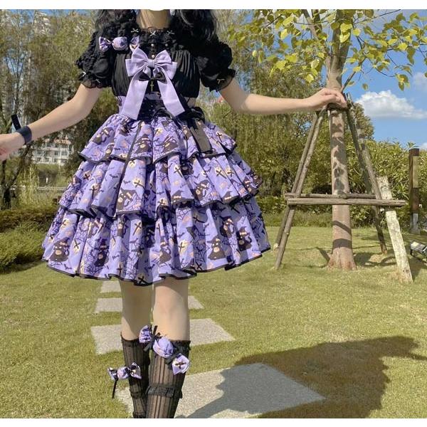 ロリータ風ミニ丈ワンピース♡ 楽天市場】ロリータ ワンピース（着丈（スカート・ワンピース