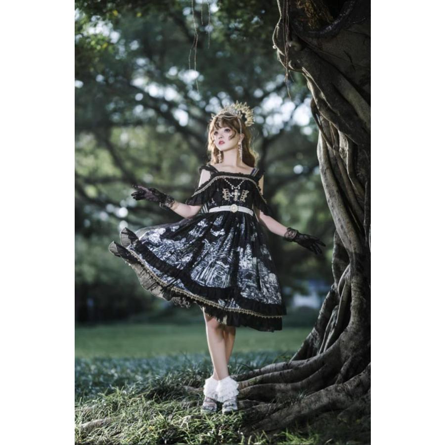 ワンピース ロリータ ハロウィン 膝丈 レディース ゴスロリ ハイ